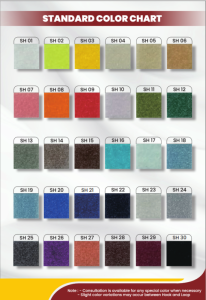 Standart Colour Chart